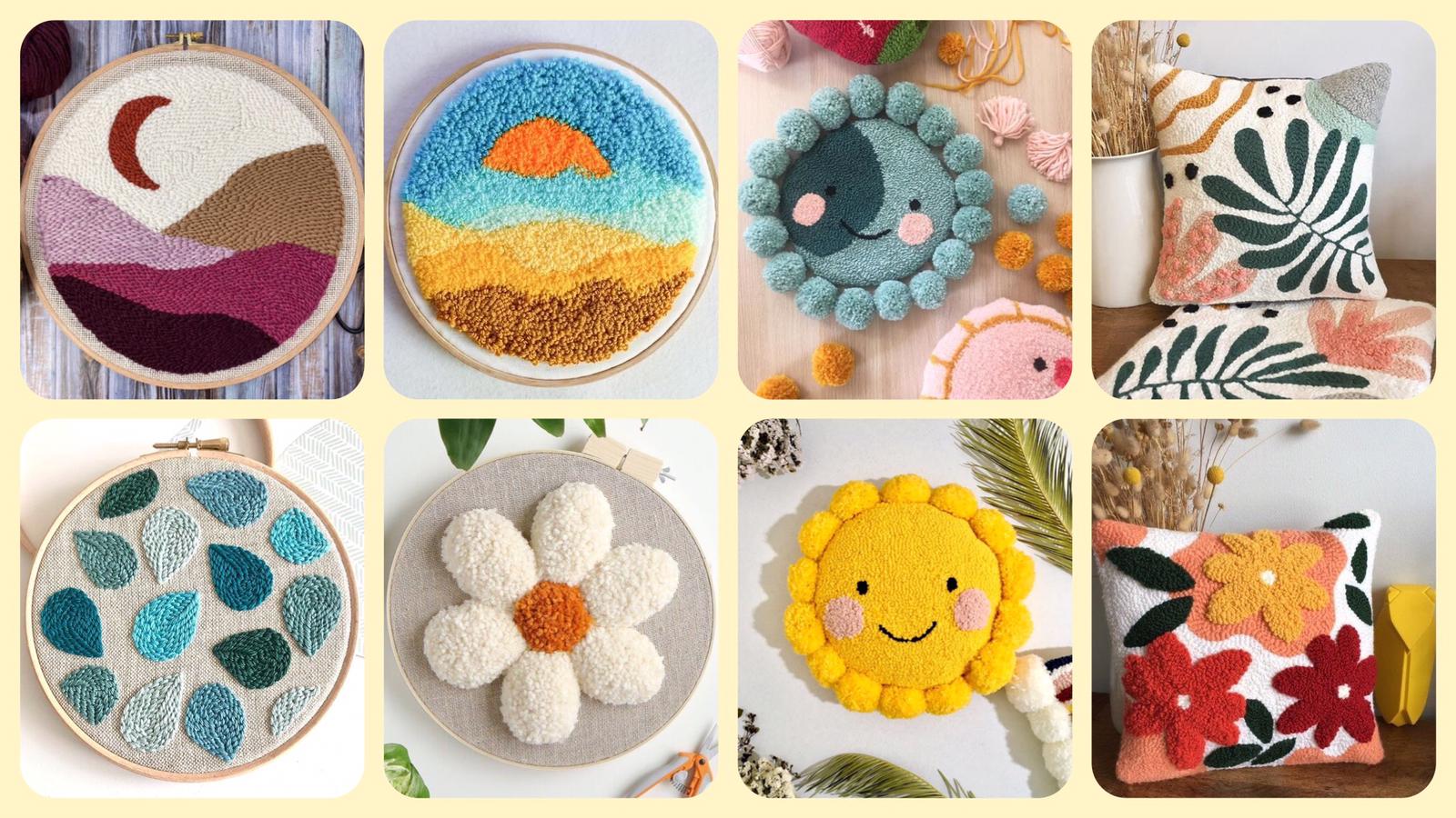 how to make punch embroidery