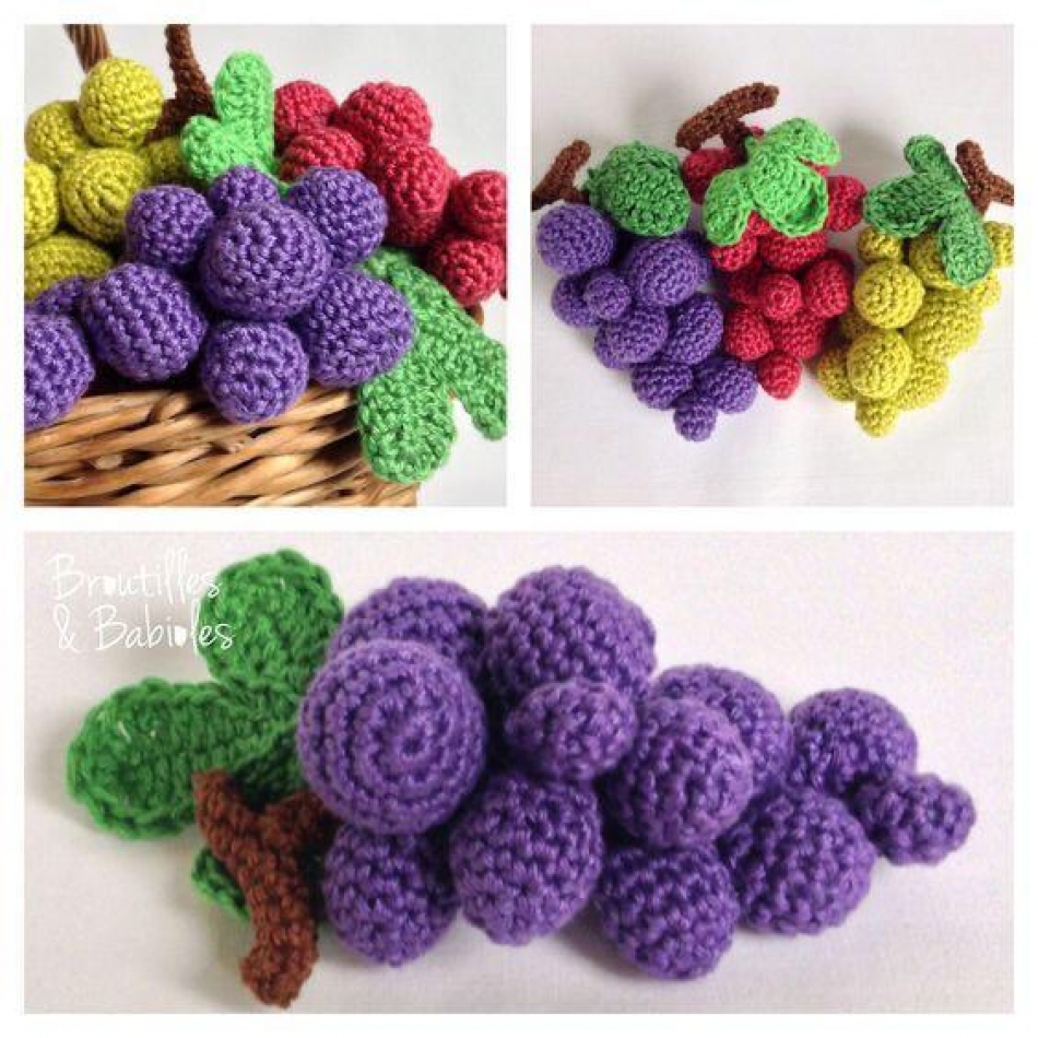 Create 4 fruit crocheted patterns