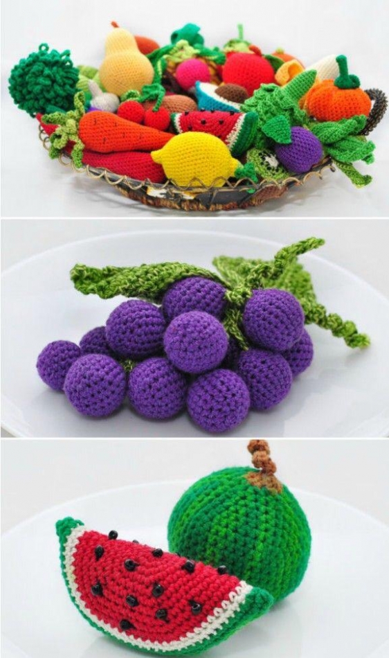 Create 4 fruit crocheted patterns