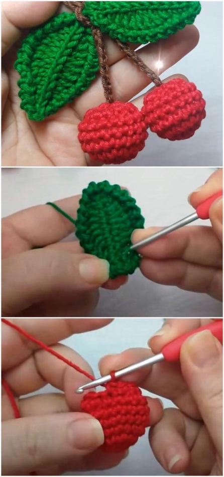 Create 4 fruit crocheted patterns
