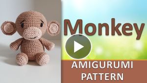 Amigurumi safari monkey making