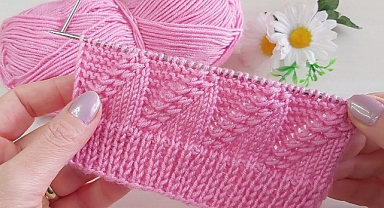 How to Knit Openwork Triangles Pattern