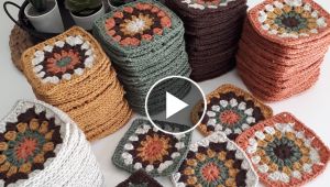 How to make a crochet square motif