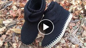 How to crochet Knit boots and shoes