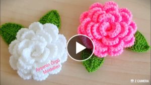 How to make crochet 3d rose